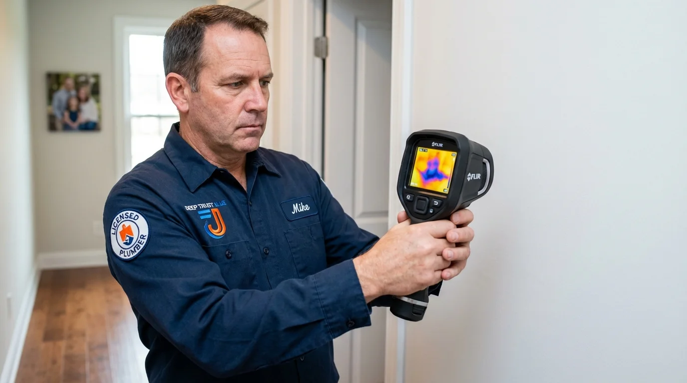 Thermal imaging leak detection by Johns Plumbing LLC in Perkins